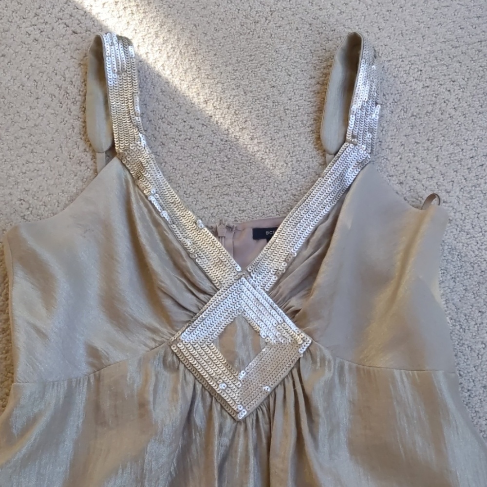 BCBG taupe dress